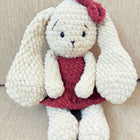 Crochet handmade long ear bunny soft toy