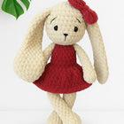 Crochet handmade long ear bunny soft toy