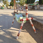 Wooden Single Dandi Cradle with Cloth