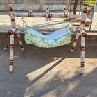 Wooden Single Dandi Cradle with Cloth