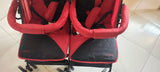 BABYHUG Deuce Twin Stroller/Pram – Red
