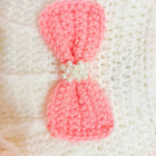 Crochet Handmade Baby Girl Shoes, Headband Frock Set