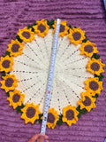Crochet Sunflower Blanket or Table Mat – Handmade, Soft & Beautiful