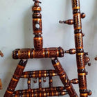 Malaysian Teak Wood Cradle, Dimensions: L53×W32×H42 Inches