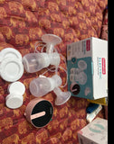 BABYHUG Double Electric Breast Pump with Accessories Include -  3 x 150 ml Storage Containers, Babyhug Nipple Shield, Nipple Healer