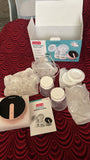 BABYHUG Double Electric Breast Pump with Accessories Include -  3 x 150 ml Storage Containers, Babyhug Nipple Shield, Nipple Healer