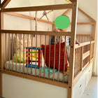 LITTLE BIRD Twin Crib/Cot with Trundle Bed and Storage