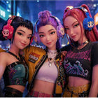 K-POP Theme Wireless Headphones with Bluetooth connectivity, cushioned ear cups, adjustable headband, built-in microphone, and long-lasting rechargeable battery for immersive music and calls.