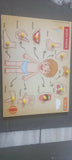 Wooden puzzle for kids with colorful pieces, smooth child-safe edges, and an engaging educational design that encourages problem-solving, hand-eye coordination, shape recognition, and fine motor skill development.
