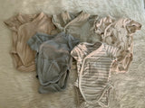 Wrap Over Bodysuits for Baby featuring a comfortable wrap-style design for easy dressing and changing, ideal for everyday wear, layering, bedtime and newborn essentials.