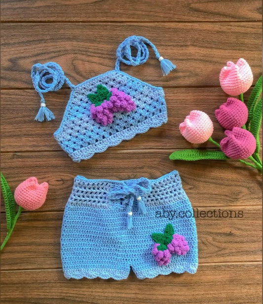 Crochet Baby Top and Short Set
