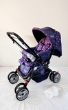 Babyhug Reversible Handle Baby Stroller Foldable Pram Mosquito Net B119