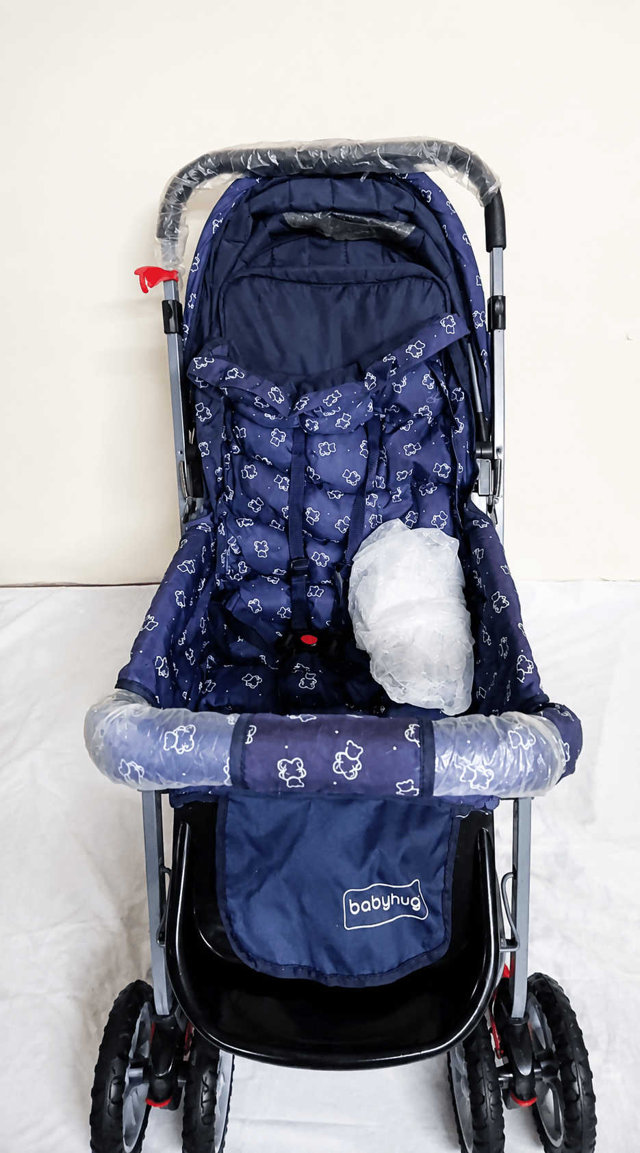 BABYHUG Comfy Ride Reversible Handle Baby Stroller Pram w/ Mosquito Net B107
