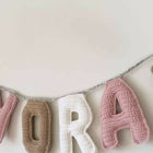 Personalised name hanging – custom wall or door decor that adds a unique touch to your baby’s space.