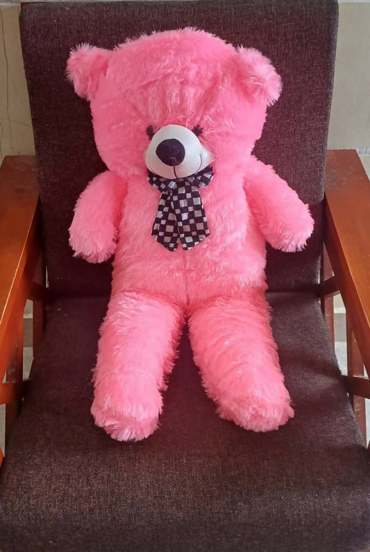 Soft and Cuddly Pink Teddy Bear | Plush Toy for Kids | Perfect Gift for Baby Girls.