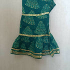 Make a style statement with our Beautiful Green Color Peplum Top and Garara Set, offering elegance and sophistication for festive occasions and parties.