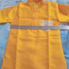 Wrap your baby boy in elegance and comfort with this Chanderi silk kurta pajama, perfect for special celebrations!