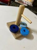 Combo of B4 BRAIN Shape Sorter / B4 BRAIN Wooden Curved Dowel