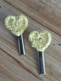 Handmade Crochet Hair Clips for Girls | Cute & Soft Baby Hair Accessories | Colorful Designer Clips
