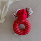 Introducing our Elephant Faced Shape Rattle, a delightful and eco-conscious sensory toy crafted with care and consideration. 