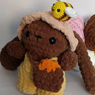 Honey Bunny with bee crochet Plushie