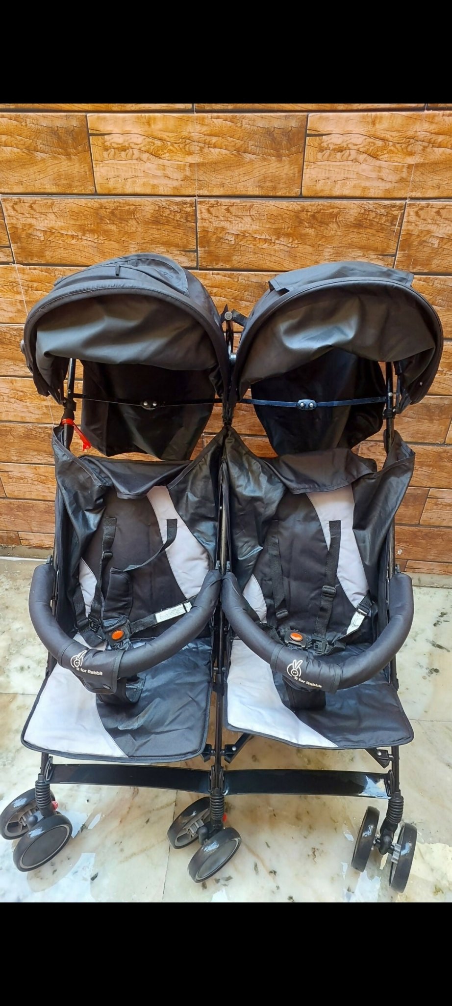 R FOR RABBIT  Twin Pram Stroller