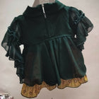 Green Skirt Top For Baby Girl
