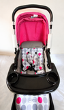 Babyhug Reversible Handle Baby Stroller Pram Reclining 5-Point B118
