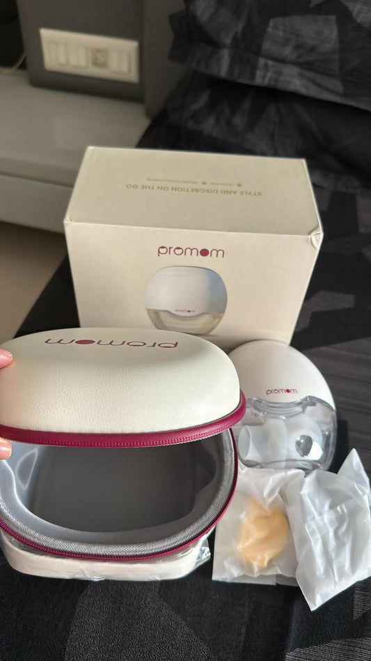 PROMOM Electric Breast Pump with Travel Case – Portable, Comfortable & Efficient Milk Expression