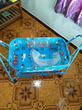 First Step Cradle In Blue Color With Storage