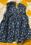 BABYHUG Sleeveless Frock Cotton (Dark blue) Printed
