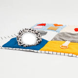 Shop now for the B4BRAIN Sensory PlayMat + Tummy Time Mirror, offering vibrant textures, a shatterproof mirror, and a safe, cozy play area to boost your baby's sensory development and strength!