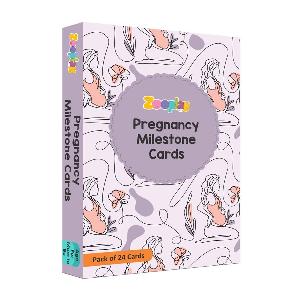 ZOOPLAY Pregnancy Milestones Flashcards- Pack of 24