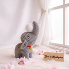 Crochet Elephant Toy with Ball / Heart Option