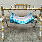 Teak Wood Cradle for Baby (Includes Cloth), Dimensions: L53×W32×H42 inches
