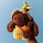 Honey Bunny with bee crochet Plushie