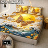 Premium 7D Butterfly Design Bedsheet(King Size )