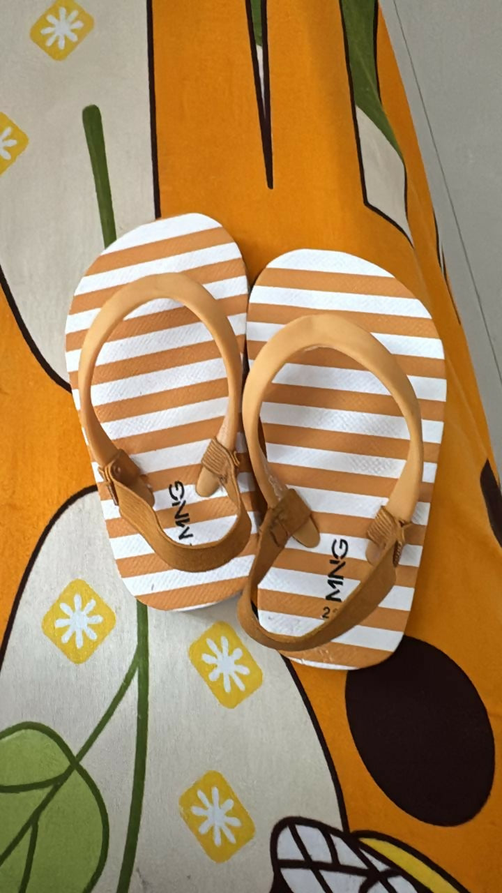 Pair of striped sandals 