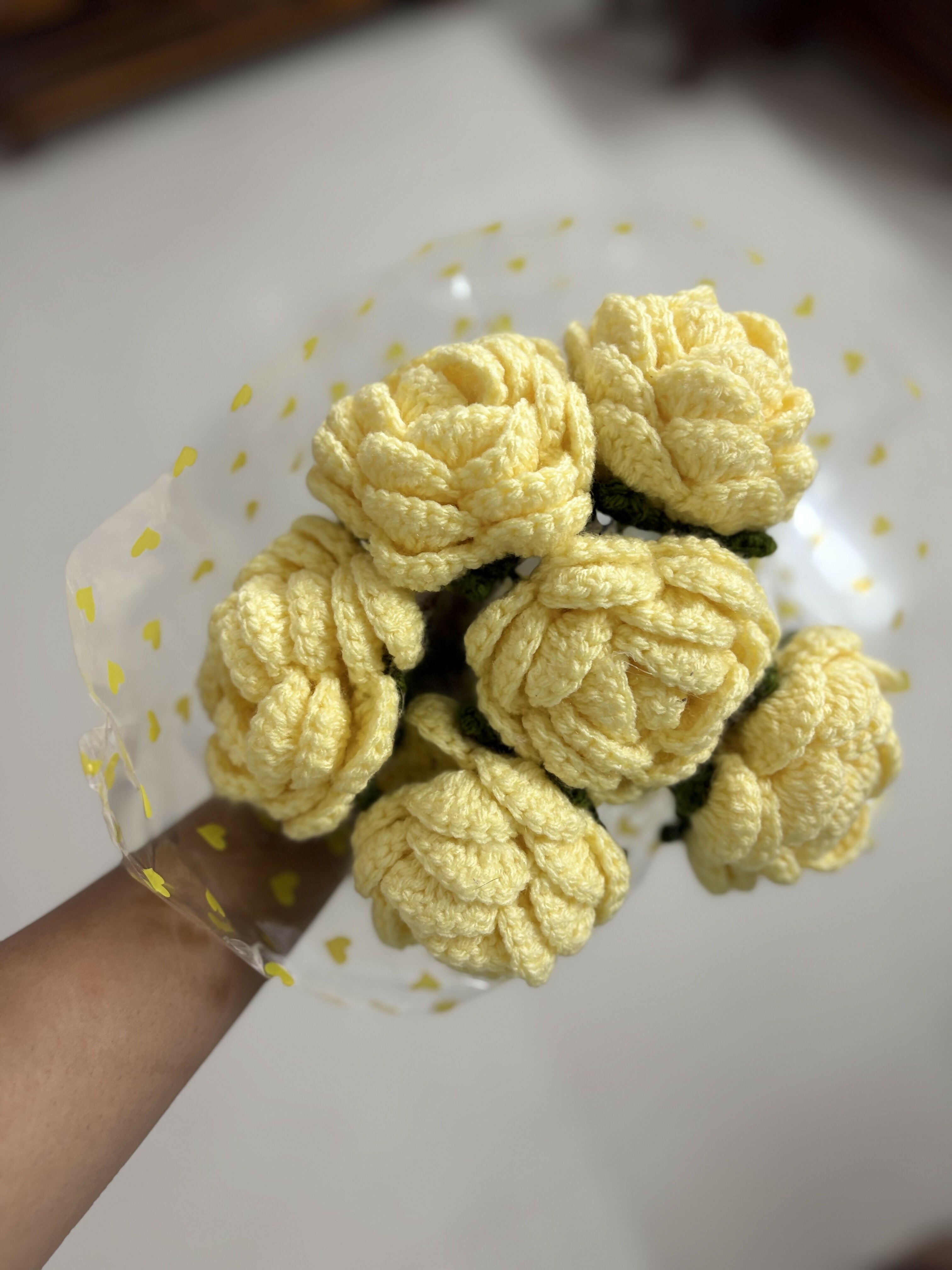 Crochet Rose Flower Bouquet