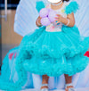 Customized kids Mermaid Theme gown with Tail for Baby Girl