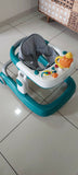 Babyhug Zest Musical Baby Walker With Adjustable Height anti Fall Protection & Toy Bar