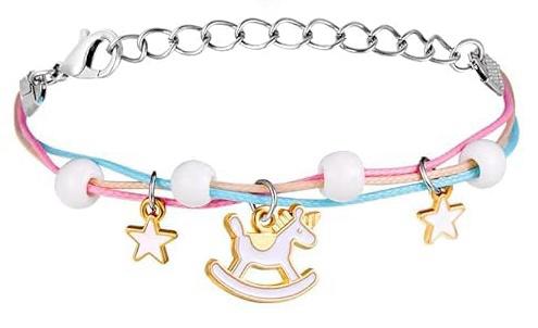 Made with quality enamel pendent and metal connector and hook, these bracelet for girl kids are designed to be sturdy and long-lasting. 