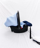 Mee Mee 4-in-1 Infant Baby Car Seat Carry Cot Blue Mosquito Net B058