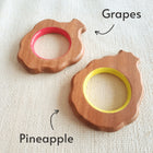 Explore shapes and soothe gums with Babycov's Cute Neem Wood Teethers - natural comfort for safe and playful chewing!