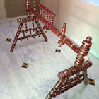 Malaysian Teak Wood Cradle, Dimensions: L53×W32×H42 Inches
