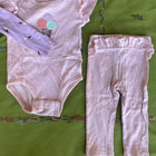 Pekkle Onesie and pyjama set (Set of 2) peach and purple
