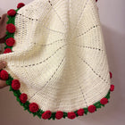 Crochet Rose Blanket/ Crochet Baby Blanket/ Handmade Flower Banket