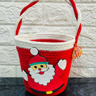 Red Santa Claus-themed basket 