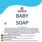 ABIES Soft & Gentle Ayurvedic Baby Soap with Tulsi & Chandan