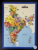 Wooden India map puzzle